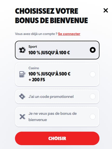 Supabet Casino inscription